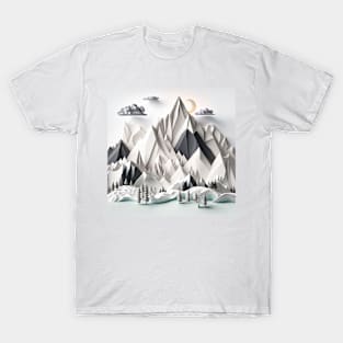 origami mountains T-Shirt